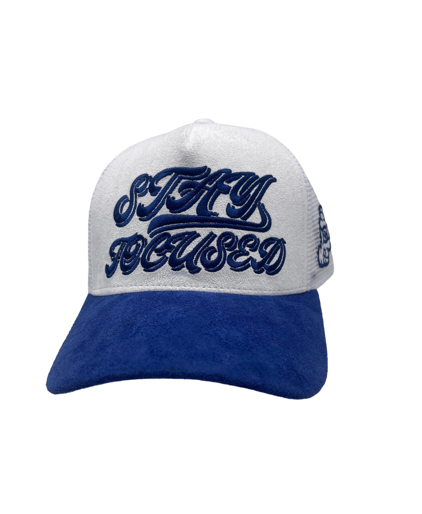 Stay Focused Suede Trucker Hat